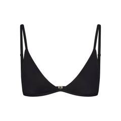 ICONIC SWIM TRIANGLE BIKINI TOP | OBSIDIAN