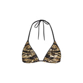 ICONIC SWIM SEQUIN TRIANGLE BIKINI TOP | BISCOTTI SEQUINED ZEBRA