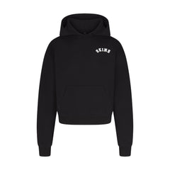 COTTON FLEECE LOGO CLASSIC HOODIE | SNOW ARCHED LOGO PATCH