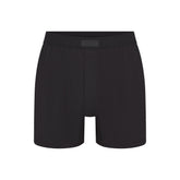 SKIMS COTTON MENS KNIT BOXER | ONYX