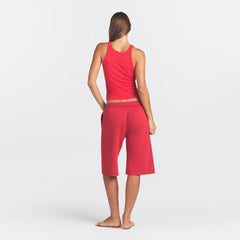 SHEER RIB TANK | CARMINE
