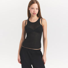 SHEER RIB TANK | SOOT
