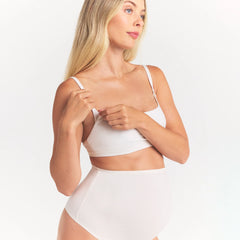 COTTON JERSEY MATERNITY NURSING SCOOP BRALETTE | MARBLE