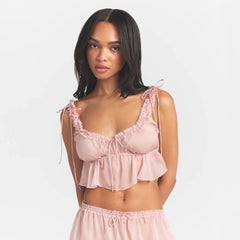 SKIMS ROMANCE BABYDOLL AND SHORT SET | MORGANITE