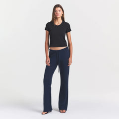 WORN IN JERSEY BABY V NECK TEE | WASHED ONYX