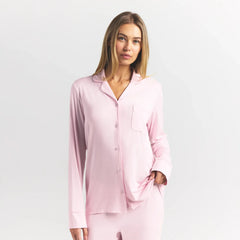 SKIMS SLEEP LONG SLEEVE BUTTON UP SET | BLOOM
