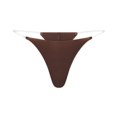 INVISIBLE CLEAR STRAP STRING THONG | COCOA