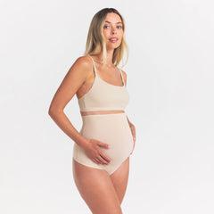 FITS EVERYBODY MATERNITY HIGH-WAISTED THONG | SAND