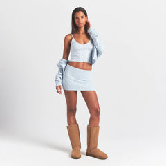 SWEATER KNITS CABLE KNIT CAMI | ZEN BLUE