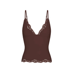 FITS EVERYBODY LACE TRIANGLE CAMI | ESPRESSO