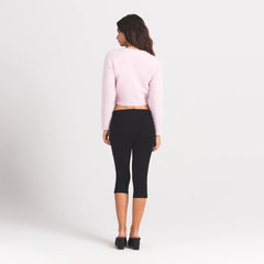 BRUSHED ALPACA LONG SLEEVE CARDIGAN | CHERRY BLOSSOM
