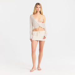 SLINKY KNIT DEEP PLUNGE TOP | BUFF