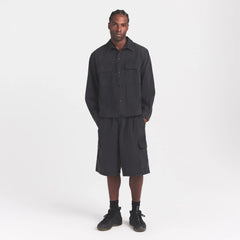 WOVEN MENS RELAXED SHIRT | ONYX