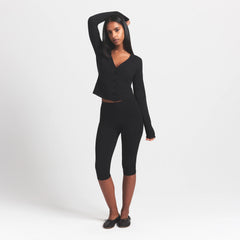 FEATHERWEIGHT CASHMERE CARDIGAN | ONYX