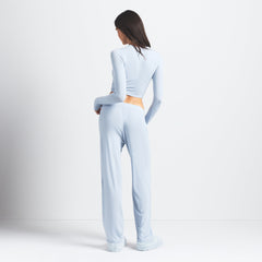 SKIMS SLEEP SUPER CROPPED LONG SLEEVE | ZEN BLUE