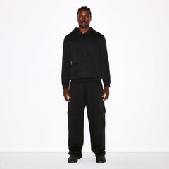 FLEECE LOUNGE MENS CLASSIC HOODIE | WASHED ONYX
