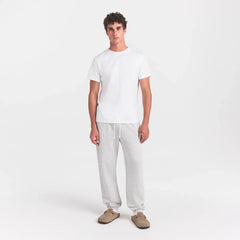 HEAVYWEIGHT COTTON MENS CLASSIC CREWNECK | CHALK