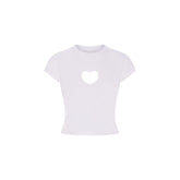 WORN IN JERSEY HEART BABY TEE | SNOW