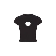WORN IN JERSEY HEART BABY TEE | WASHED ONYX