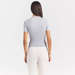 SHEER MODAL LONG T-SHIRT | HEATHER GREY