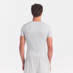 SKIMS COTTON RIB MENS T-SHIRT | LIGHT HEATHER GREY