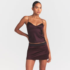 SATIN CAMI | CURRANT