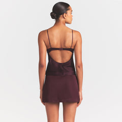 SATIN CAMI | CURRANT