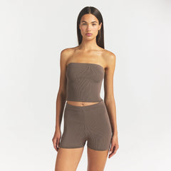 REFINED KNIT TUBE TOP | AMETHYST