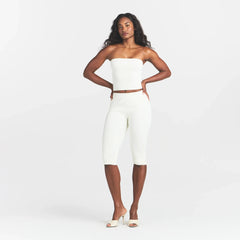 REFINED KNIT TUBE TOP | EGRET