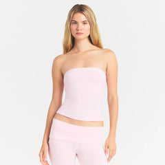 COTTON JERSEY TUBE TOP | CHERRY BLOSSOM