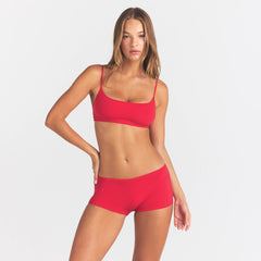 EVERYDAY COTTON BOY SHORT | CARMINE