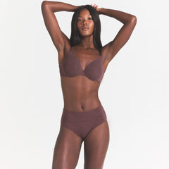 EVERYDAY COTTON BRIEF | COCOA HEATHER