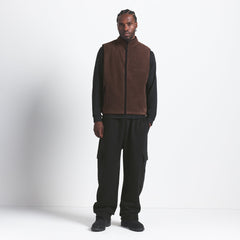 ARCTIC FLEECE MENS VEST | ESPRESSO