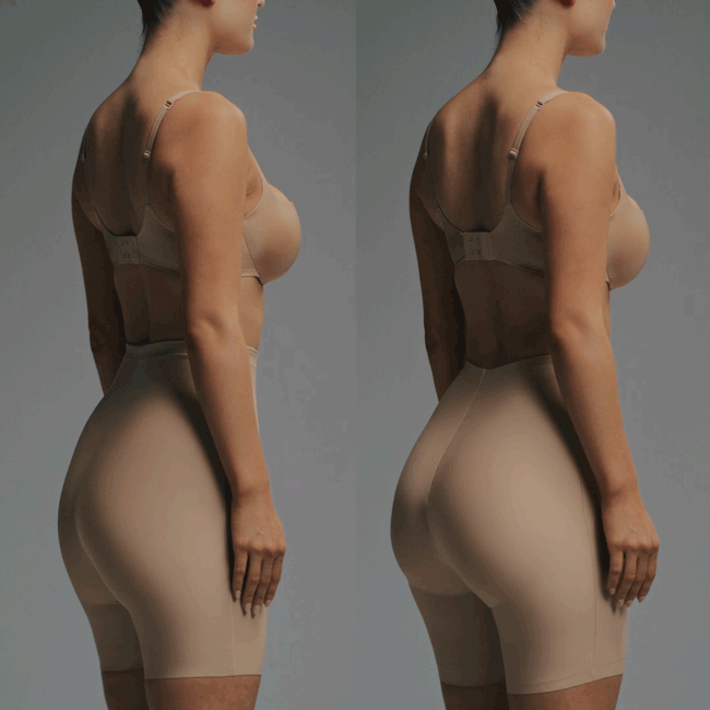 SKIMS BODY BUTT ENHANCING PADDED SHORT | CLAY