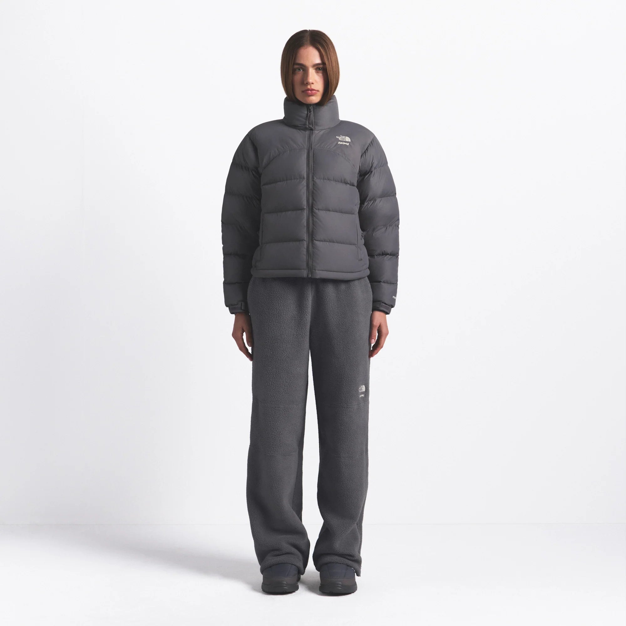 THE NORTH FACE X SKIMS 2000 RETRO NUPTSE JACKET | GUNMETAL