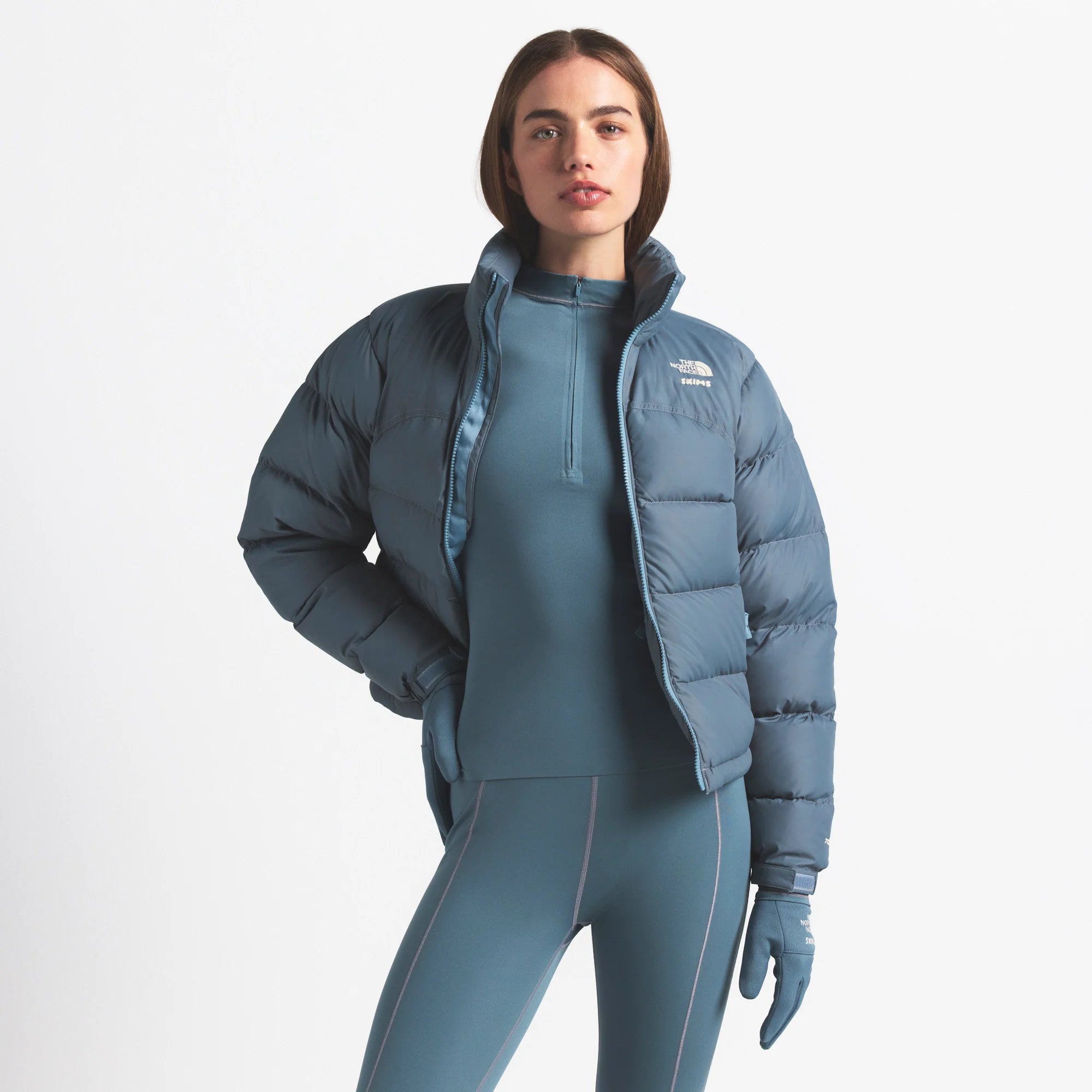 THE NORTH FACE X SKIMS 2000 RETRO NUPTSE JACKET | KYANITE