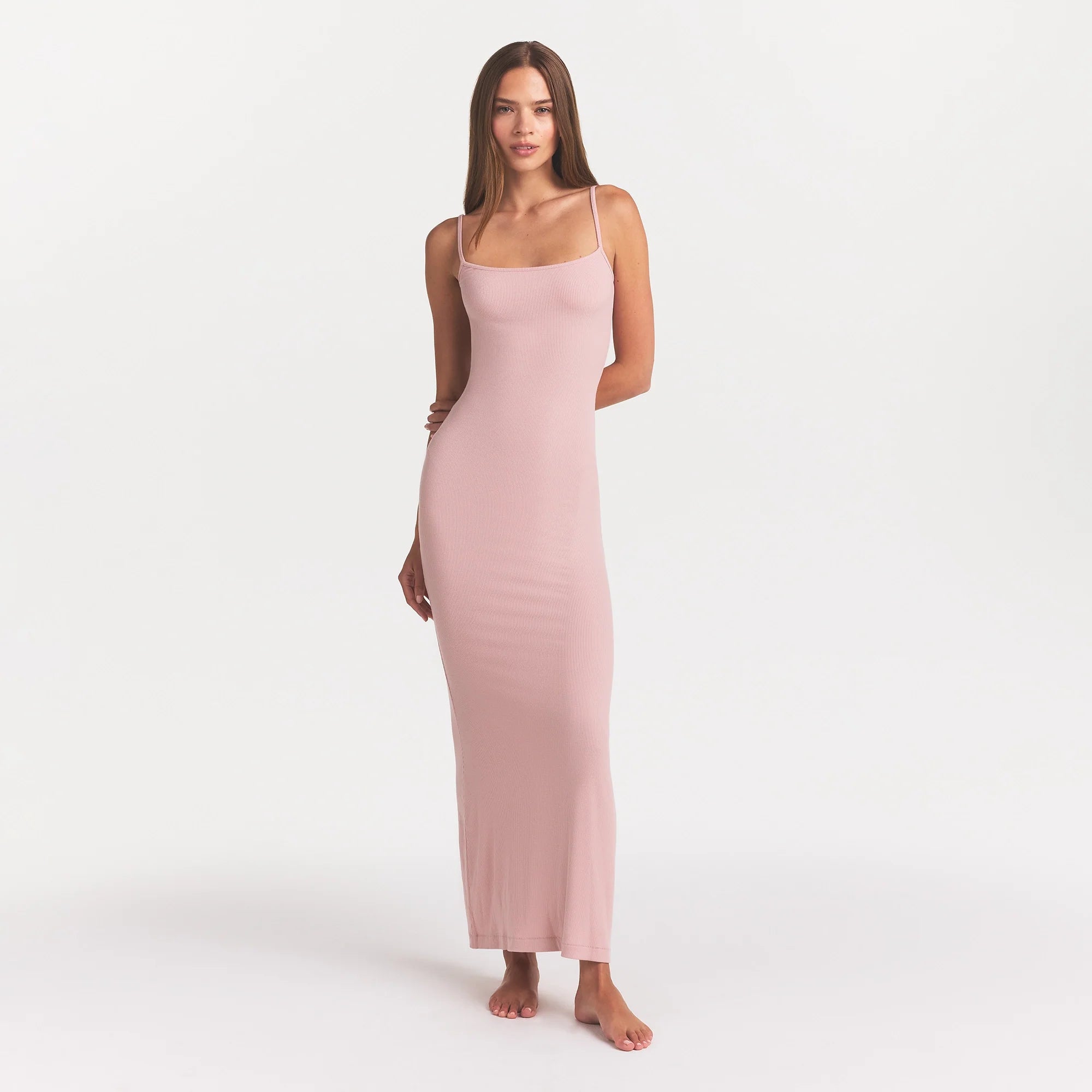 SOFT LOUNGE LONG SLIP DRESS | MORGANITE