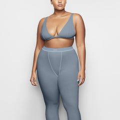 COTTON RIB LEGGING | KYANITE