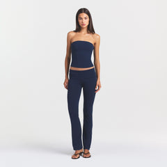 COTTON JERSEY FOLDOVER PANT | NAVY
