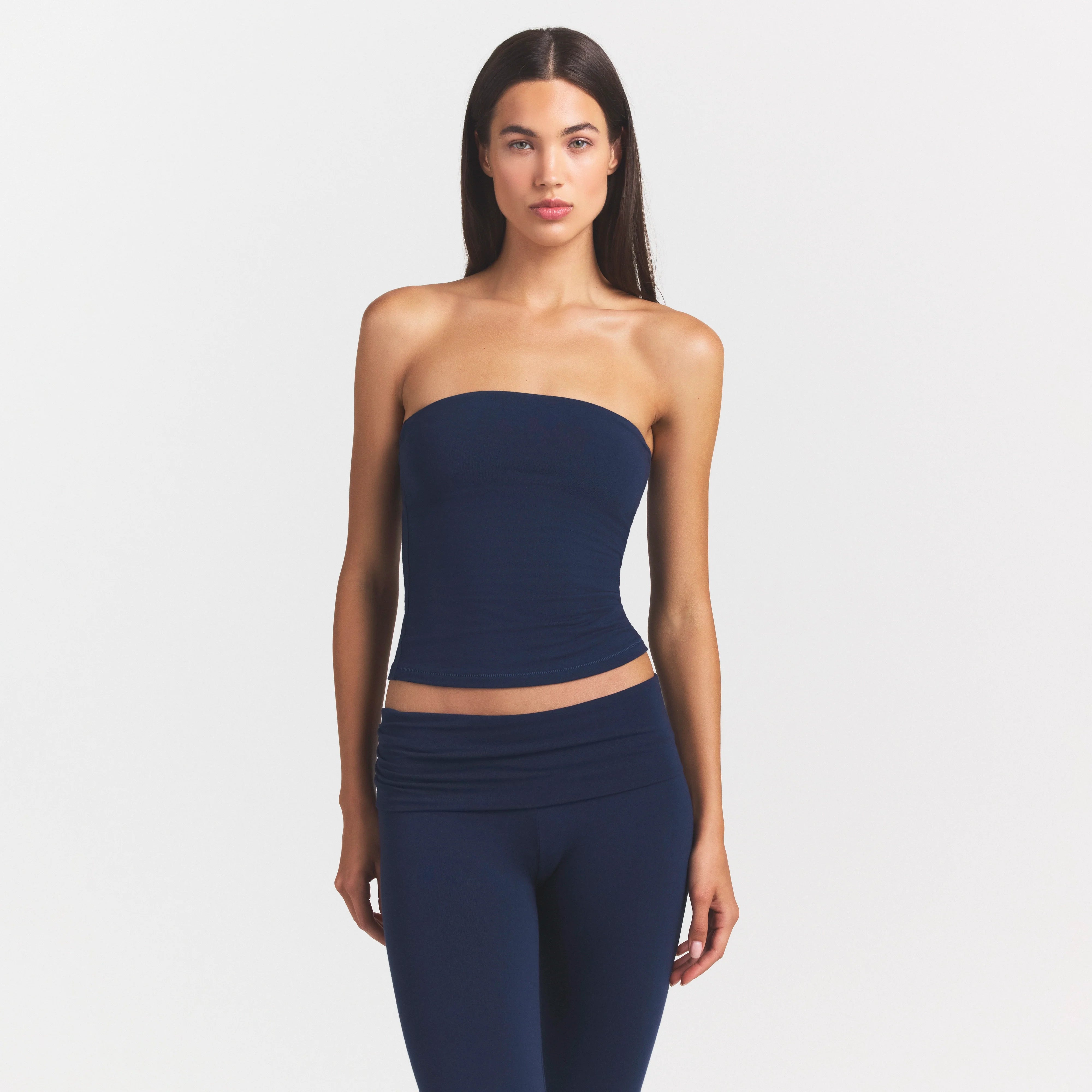 COTTON JERSEY FOLDOVER PANT | NAVY