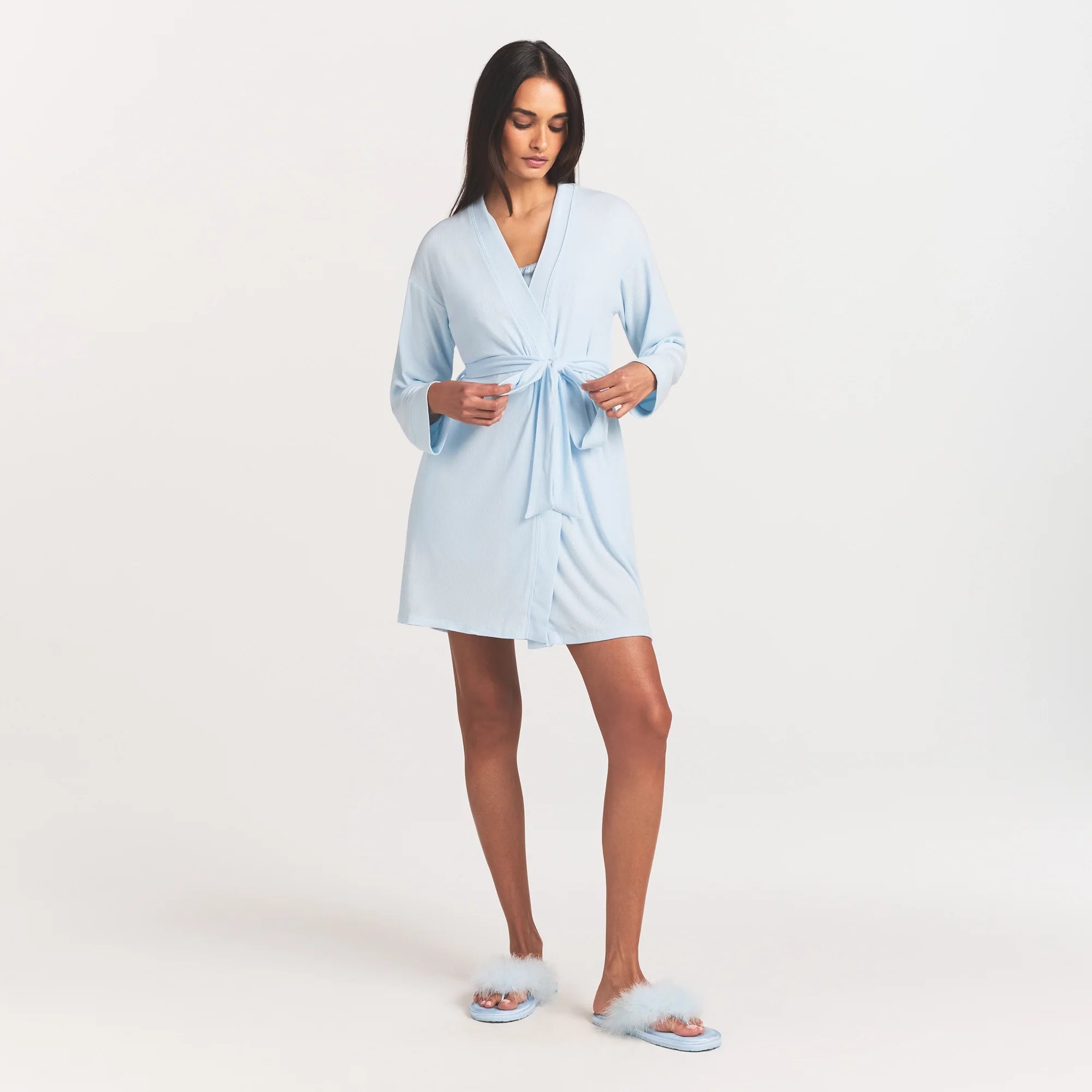 SOFT LOUNGE ROBE | BABY BLUE