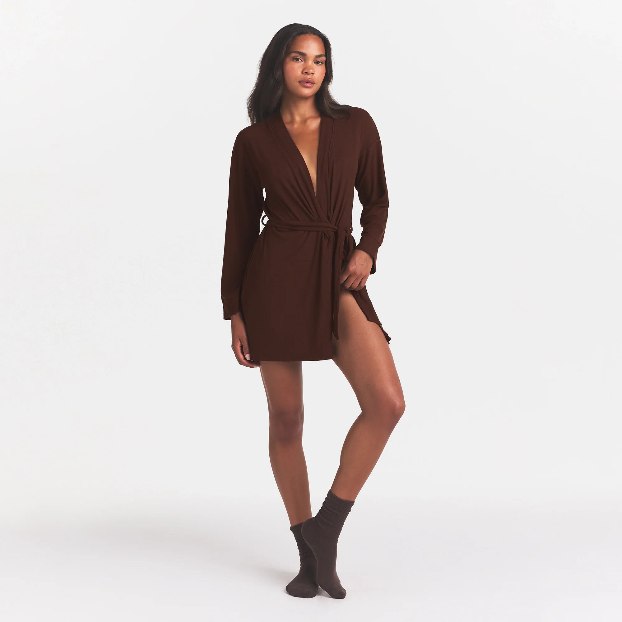 SOFT LOUNGE ROBE | COCOA