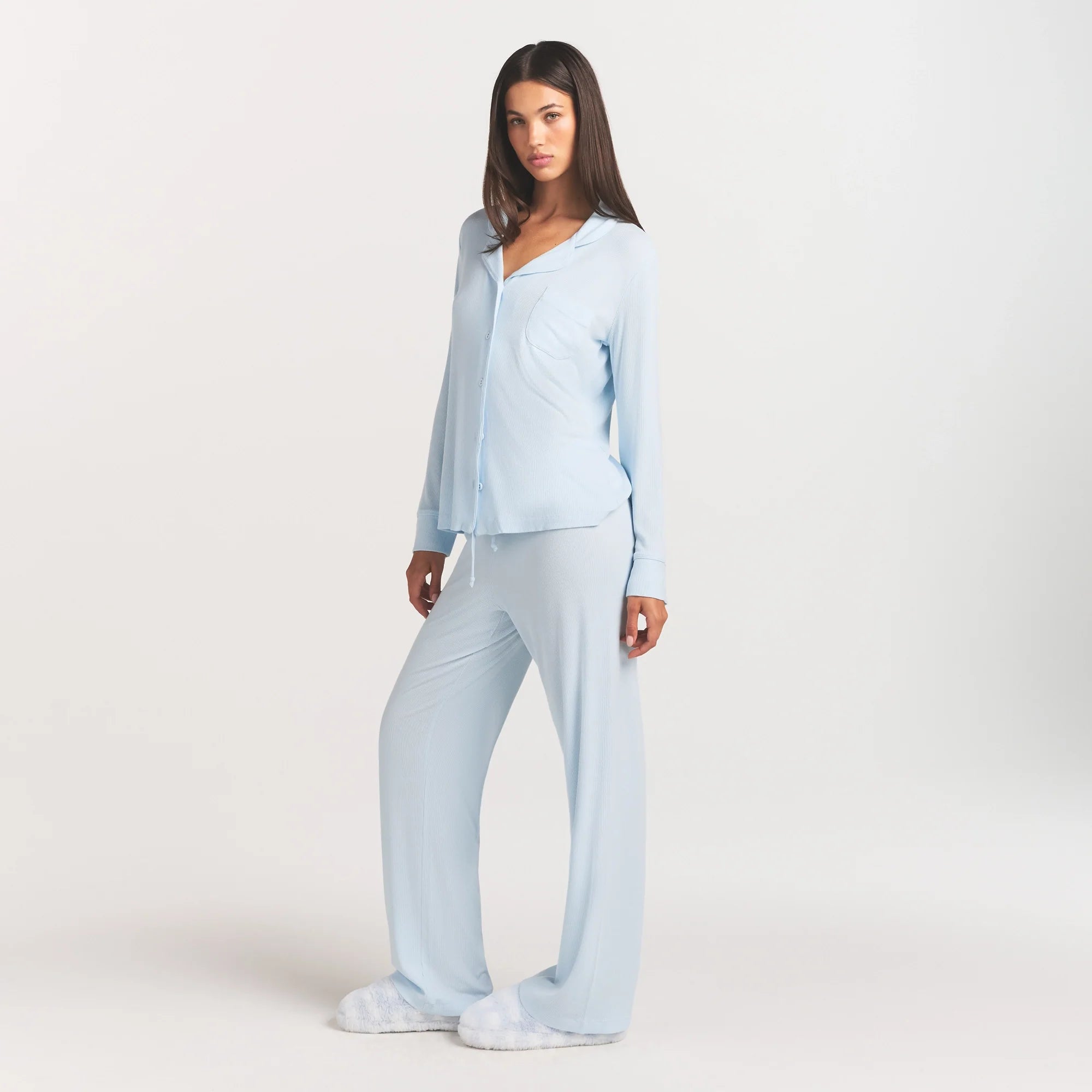 SOFT LOUNGE SLEEP SET | BABY BLUE