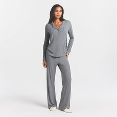 SOFT LOUNGE SLEEP SET | HEATHER GREY