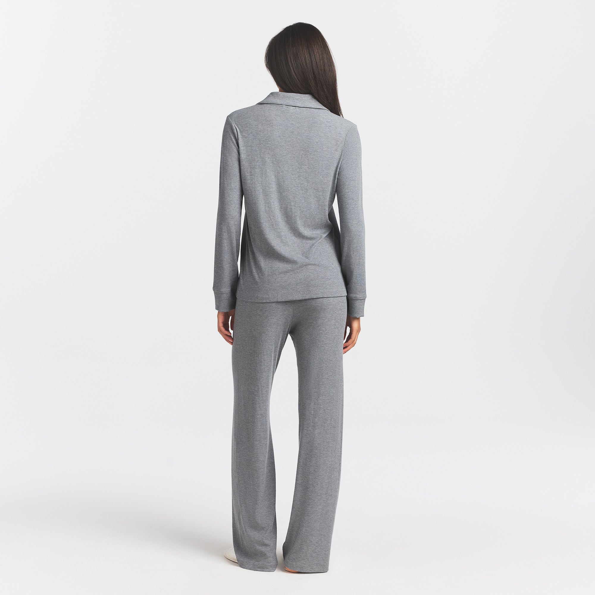 SOFT LOUNGE SLEEP SET | HEATHER GREY