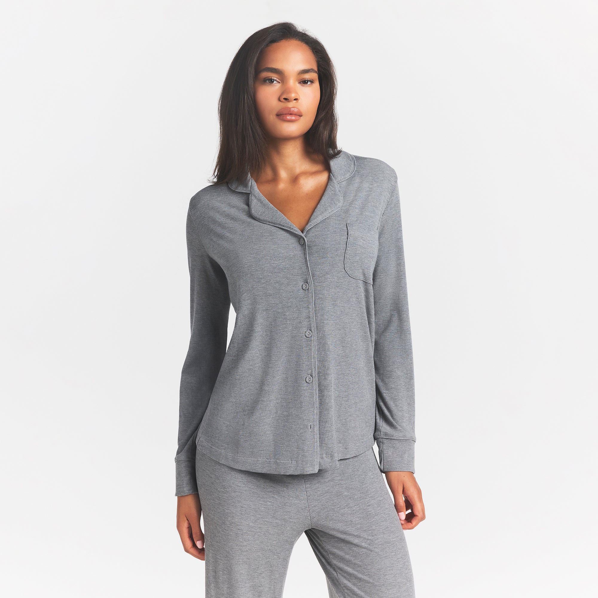 SOFT LOUNGE SLEEP SET | HEATHER GREY
