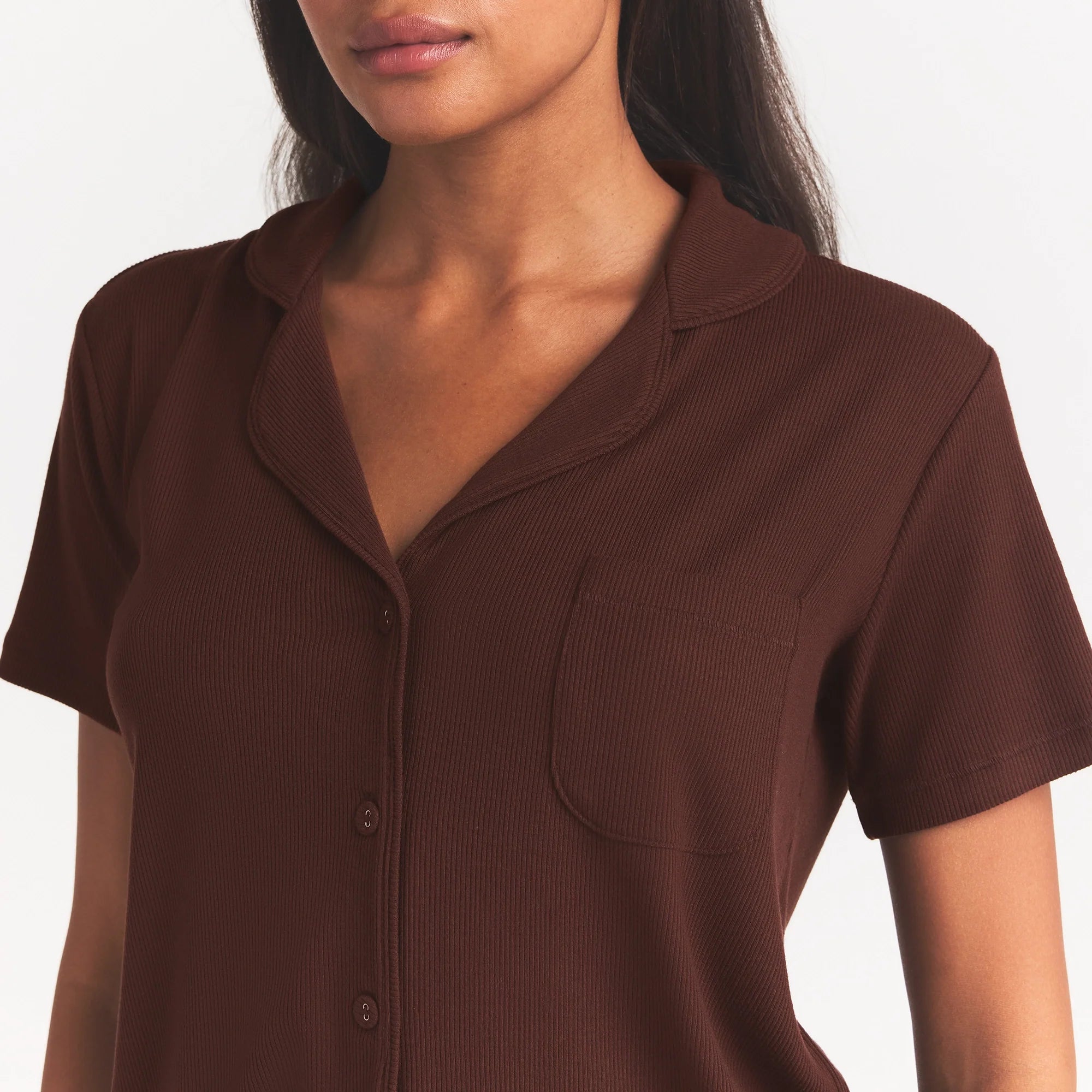 SOFT LOUNGE SHORT SLEEP SET | COCOA