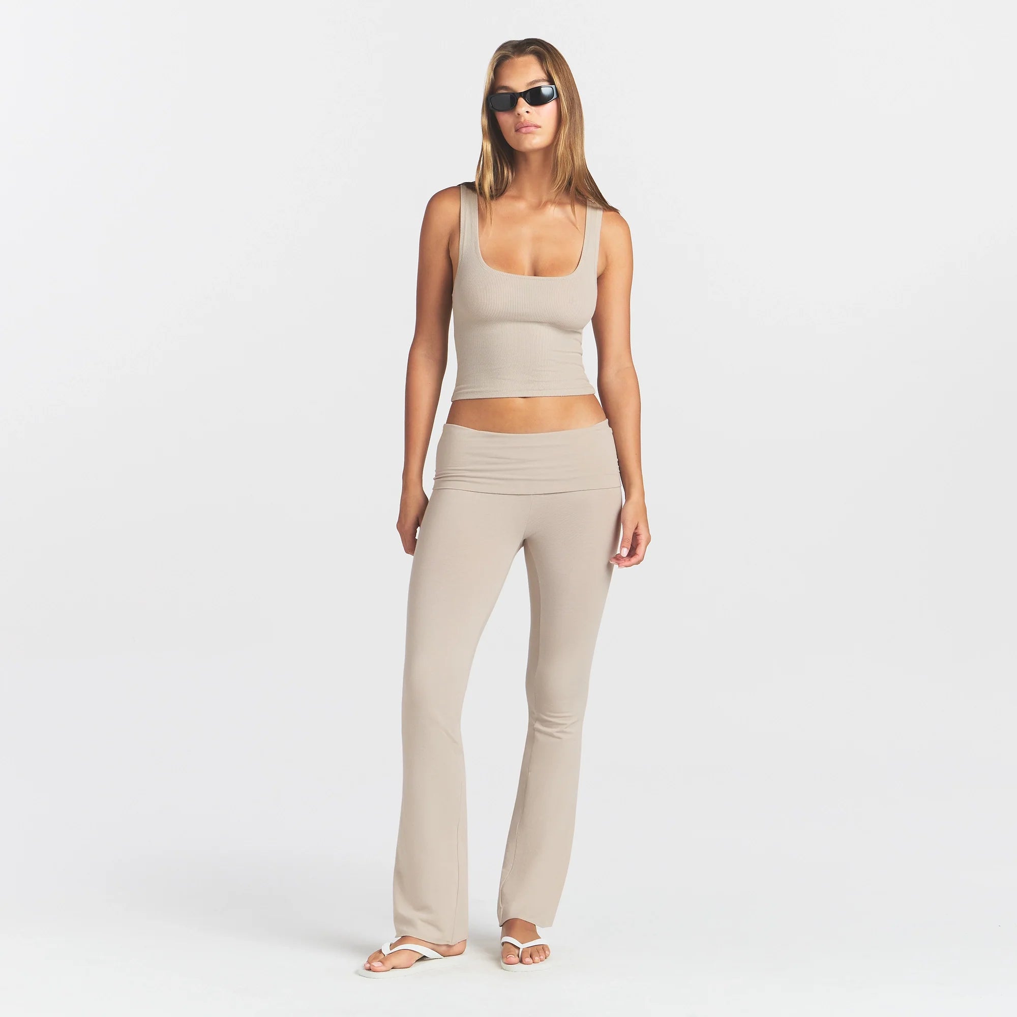 COTTON RIB TANK | STONE