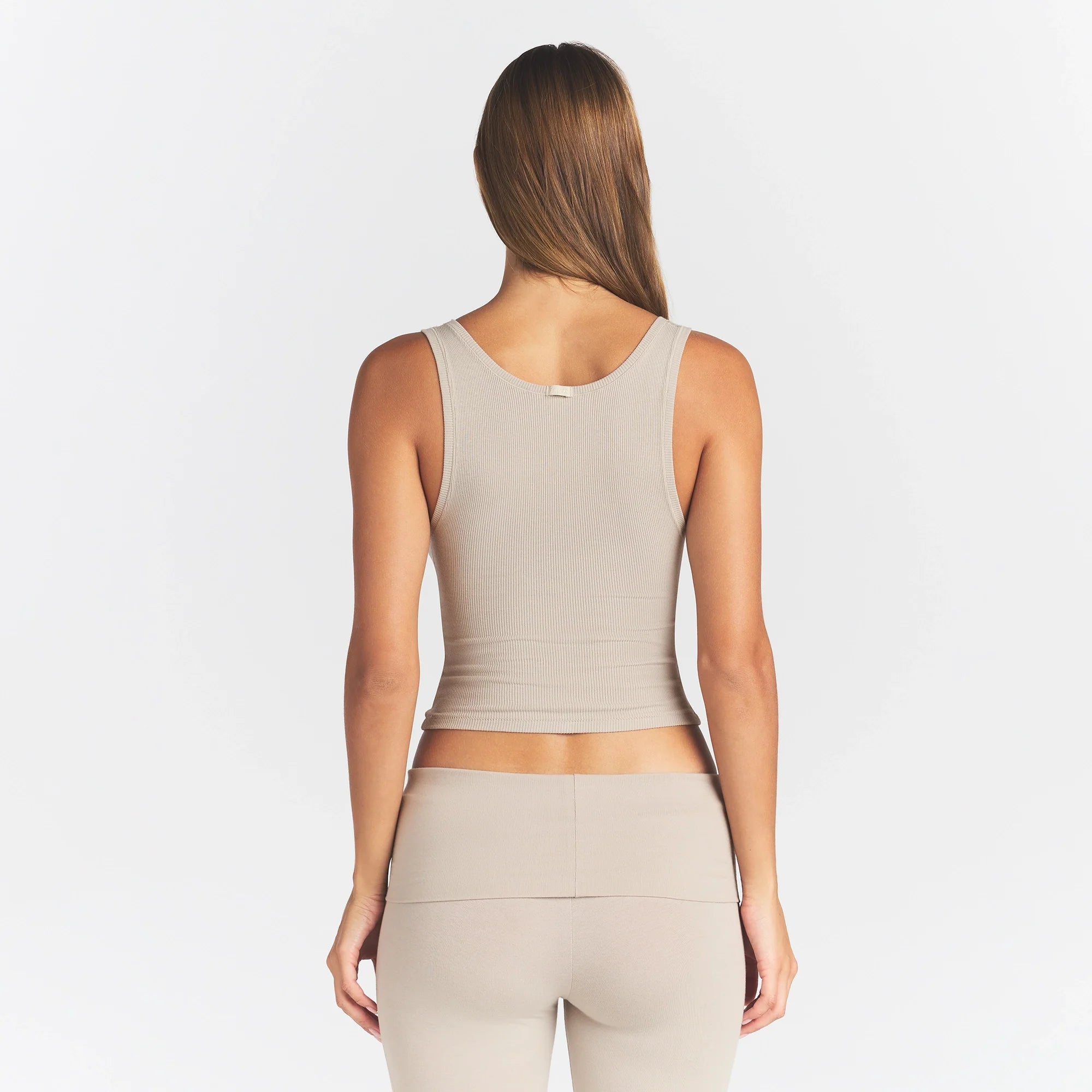 COTTON RIB TANK | STONE