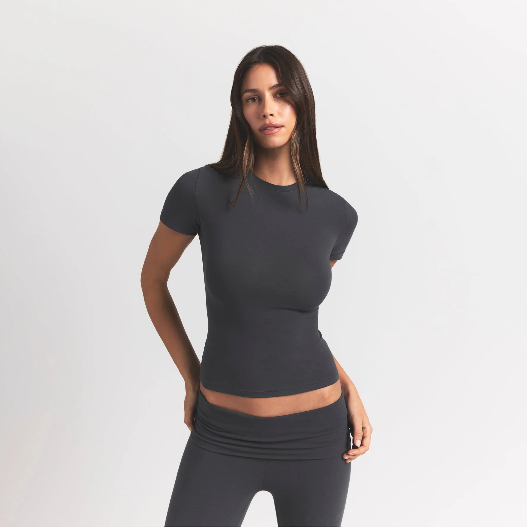 COTTON JERSEY T-SHIRT | ASH